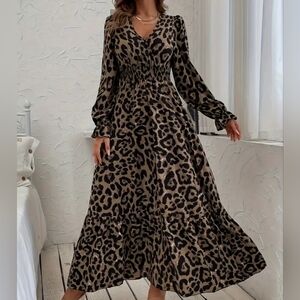 Leopard Print Maxi Dress